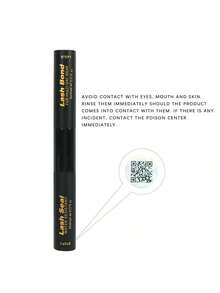 SRCKFIZ 10ml 2-In-1 DIY False Eyelash Glue & Sealant Pen, Waterproof, Quick Drying, Non-Irritating, Natural Finish, Strengthening - Black - View 2