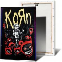Tranh treo tường (1/3 tấm), khung tùy chọn, trang trí tường, trang trí phòng, bộ tranh áp phích ban nhạc Korn Vintage Metal, tranh nghệ thuật âm nhạc cổ điển, phù hợp cho phòng ngủ, phòng giải trí, quán bar - Tranh canvas, tranh chân dung, tranh tường Toile. - Nhiều màu - Xem 127