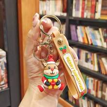 Santa Claus Doll Keychain Elk Socks Christmas Tree Pendant Superhero Themed Gift For Christmas, Halloween, Valentine's Day Gift Gift Ideas Bag Accessories Lanyards With Id Holder Car Accessories Bag Charms Car Accessories Teacher Friend Sister - Multicolor - View 7
