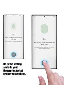 3片装隐私屏幕保护膜,兼容三星Galaxy S21/S22/S23/S24/S25 Ultra,支持指纹解锁、防窥、防刮、防震、防水 - 黑色 - 查看 9