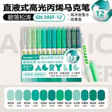 Juego de 12 colores, un total de 168 colores de marcadores acrílicos tridimensionales de punta dura y alto brillo, bolígrafos para dibujo y garabateo de estudiantes, bolígrafos de gel de 1.0 mm con efecto tridimensional, papel de gran capacidad e impermeable, bolígrafos de dibujo multicolor y bolígrafos de marcado de puntos clave, que se pueden usar para manualidades en diversos materiales como piedra, vidrio, plástico, madera y papel