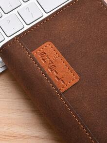 Men's Wallet, Fashion Long Bifold Wallet, Multi-Card Slots, Slim Soft Leather Vertical Wallet, Large Capacity, For Young Men - Multicolor - View 9