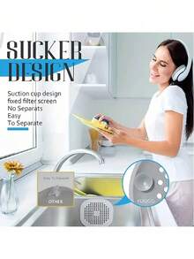1pc Silicone Hair Catcher And Drain Stopper For Bathtub/Shower - Prevents Clogging And Odor - Multicolor - View 5