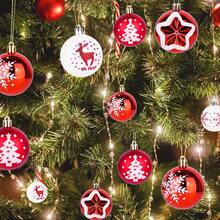 12 piezas de decoraciones navideñas con ganchos, decoraciones colgantes para el árbol de Navidad