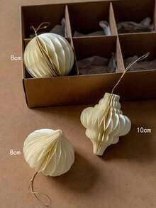 1/3pcs Christmas Tree Honeycomb Ball Pendant, Creative Honeycomb Lantern, Christmas Tree, Suitable For Thanksgiving, Christmas Party Home Decoration Christmas Decorations Room Decor Winter