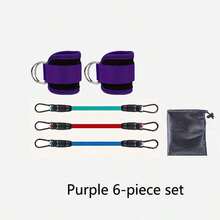 1pc Comfortable Padded Adjustable Ankle Strap With D-Ring, Resistance Band For Fitness Gym Leg & Butt Workout Accessory, Unisex Foot & Leg Support Gym Accessories, Sports, Gym, Home Workout - Multicolor - View 14