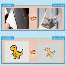100 Peças Adesivos Fofos de Dinossauro Estético, Adesivos de Vinil de Alta Qualidade, Decalques para Scrapbook, Diário, Laptop, Para-choque, Skate, Garrafas de Água, Computador, Telefone. Esses adesivos podem trazer muita diversão para a sua vida, o presente perfeito para adultos.