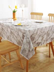 Obrus z włókniny PVC, tekstura marmuru, prosty styl, tworzywo sztuczne, nadruk, dekoracja blatu do wewnątrz i na zewnątrz