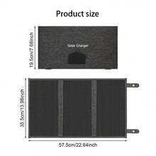 ZGZXSEXHZ 1 pièce Panneau solaire pliable 30W, chargeur solaire portable, sortie 18V, comprend un mousqueton et des câbles, 3 ports convenant à plusieurs appareils, idéal pour la randonnée, les voyages, la recharge de téléphones et de power banks, parfait pour le camping, la randonnée et les kits d'urgence