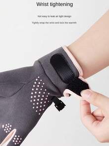 زوج من قفازات اللمس للرجال والنساء، دافئة ومقاومة للرياح للخريف/الشتاء، مناسبة للرياضات الخارجية، ركوب الدراجات، الصيد، والمدرسة