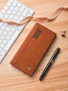 Men's Wallet, Fashion Long Bifold Wallet, Multi-Card Slots, Slim Soft Leather Vertical Wallet, Large Capacity, For Young Men - Multicolor - View 15