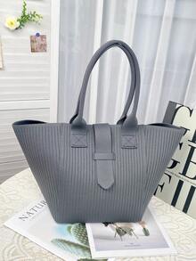 Tunpurle Damen Umhängetasche mit großer Kapazität, Pendler-Shopper, Damen Tragetasche in Teigtaschenform