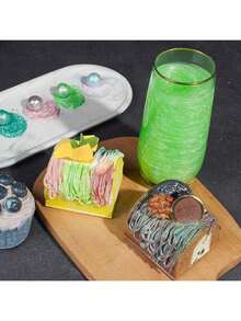 可食用闪光粉亮片珠光粉食品装饰撒粉，适用于饮料、葡萄酒、蛋糕、糖果、甜点、烘焙店、餐厅、素食 - 彩色 - 查看 2