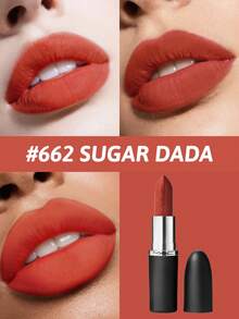 MAC Ximal Silky Matte Lipstick 662 SUGAR DADA, Long-Lasting Color, Luxurious Smooth Nourishing Texture, Moisturizing Soft Formula, Rich Pigment, Ideal Choice For Makeup Lovers, Perfect For Work, Casual, Formal Occasions And Celebrations. - 662 SUGAR DADA - View 2