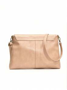 Dedoo 一件装女士时尚复古油皮斜挎包。都市时尚，休闲简约，优雅百搭。可挎在手上、腋下或全身。适合通勤、收纳笔记本电脑、购物、旅行、情人节礼物、送给妈妈等场合。 - 卡其色 - 查看 9