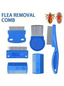 6pcs Lice Comb Set - Easy Lice & Nit Removal, Long-Lasting Undistorted Anti-Dandruff Comb