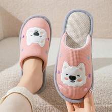 Pantuflas deslizantes para el hogar, el dormitorio, uso en interiores, pantuflas cerradas unisex para otoño/invierno