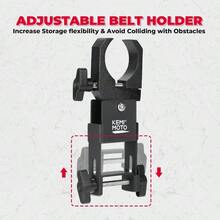 Soporte para Cinturn de Transmisin para UTV, Montura Universal de Cinturn Compatible con Barras de Proteccin de 1.5u201D - 2u201D Compatible con RZR, Can Am, Mule - Negro - - Ver 6