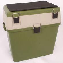 1 pieza Caja de aparejos de pesca multifuncional con gran capacidad, se puede sentar encima y llevar a la espalda, ligera de peso, portátil y fácil de transportar. Adecuada para la pesca en lagos, ríos y viajes al aire libre, se utiliza para organizar cebos, anzuelos y herramientas de pesca. - Caja de almacenamiento para pesca - Ver 1