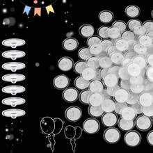 Mini Gancho Adesivo Transparente (2,3cm/0,91pol - 15 Peças/50 Peças), Gancho de Teto de Plástico Transparente, Gancho de Decoração Doméstica DIY, Gancho para Pendurar Bandeiras em Festas, Gancho Prático para Decoração Doméstica DIY, Sem Necessidade de Perfuração, Fácil de Instalar. Adequado para Quartos, Salas de Estar, Reuniões, Pendurar Bandeiras e Decorações com Balões. - Multicolorido - Visão 2