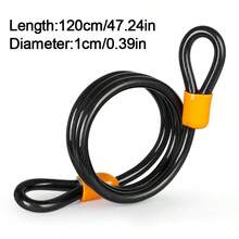 Heavy Duty U Shape Bike Lock W/ 2 Keys Cable Anti Theft Secure Locks For Bicycle - Multicolor - View 3