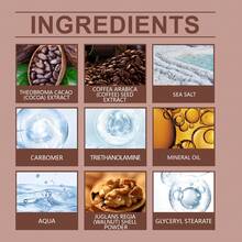 Viareline Body Exfoliating Scrub Cream Coconut/Grapefruit/Cocoa & Coffee Flavor | Sea Salt Particles Gentle Cleansing Hydrating Remove Dead Skin Improve Dry Rough Oil Control Tender Smooth Brightening Soften Skin Refreshing Scent Make Skin Elastic Bathing Body Care - Ca cao và cà phê - Xem 5