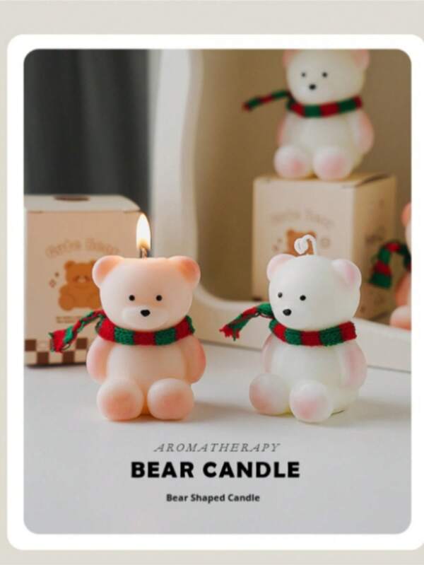 1pc Snowman Candle - Scented Candles, Suitable For Party, Room, Dining Table Decor -Great Christmas Gifts For Women And Girls