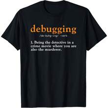 Camiseta de programador con definición de depuración de código - Negro - Ver 1