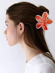 1pc/3pcs Iridescent Daisy Flower Claw Clips, Ombre Hair Clips, Fashion Hair Claw Suitable For Beach Vacation, Photo Shooting, Daily Wear Hair Accessories Autumn Accessories Fall Hair Clutch Winter Accessories