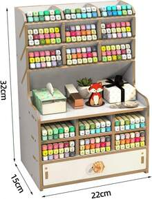 Organizador De Escritorio Con Cajones (pb16-2Blanco) - 1 - Ver 2