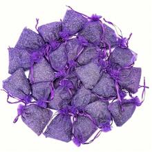 24/12/6pcs Lavender Fragrance Sachets, Suitable For Drawers And Closets - Natural Dried Flowers And Herbs, Fresh Lavender, Purple With Green Drawstring, Holiday Home Decor (Halloween, Christmas, Thanksgiving), Closet Freshener, Rustic Charm Decor