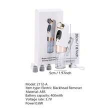 Blackhead Remover Electric BlackHead Extractor Pore Vacuum Cleaner Micro Small Bubble Nose Deep Cleaning Black Head Remover 400mAh