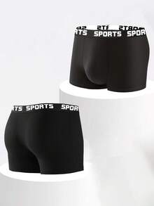 Juego de 6 piezas de ropa interior para hombre, calzoncillos tipo bóxer con cintura con estampado de letras y de unicolor, cómodos, suaves y elásticos, adecuados para todos los hombres, desde tallas regulares hasta tallas grandes, ideales para pantalones deportivos y uso diario casual, regalo ideal para novio, calzoncillos tipo bóxer duraderos para hombres