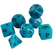 7pcs Glow-In-The-Dark Dice Set, Including Velvet Bag, Suitable For Board Games And Math Learning, Great Gift For Halloween And Christmas