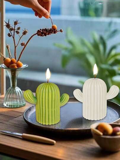 1 Stück Kaktus-förmige Kerze, kreatives duftendes handgemachtes Geschenk. Wald-Themen Hochzeit/Outdoor Hochzeit Dekoration, Muttertags Geschenk, Garten Dekoration, Heim Dekoration