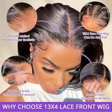 12 Inch 13x4 HD Lace Frontal Short Straight Bob Wig Glueless Wig Virgin Brizilian Hair Wigs 200% Density Glueless Wig With Fiber Wig Beginner For 13x4 Ear To Ear Lace Front Long Hair Pre Plucked Natural Hairline Straight Bob Wigs Daily Use