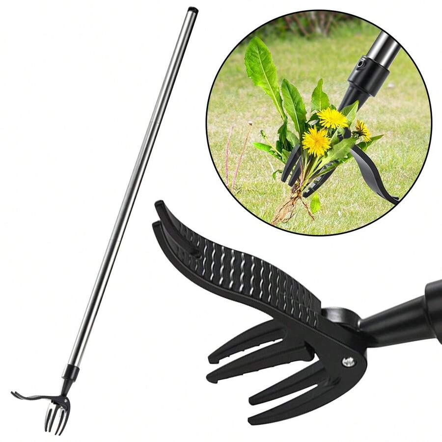 Premium Gardening Tool - Stand-Up Puller For Deep Root Extraction Control‌ - Black - View 1