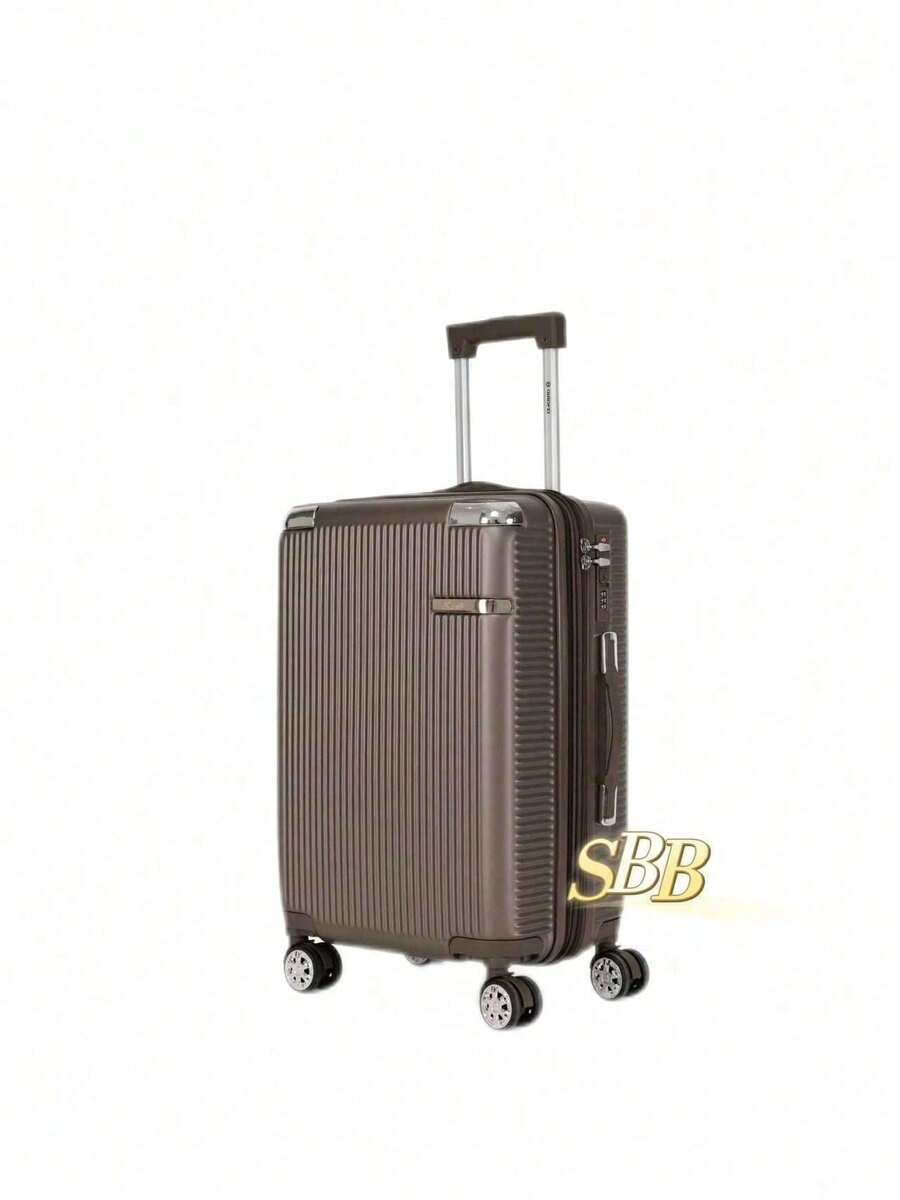 High Quality Carry-On Suitcase, 4 Double Wheels, 360 Degree Rotation, 9kg - Brown - View 1