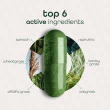 Zena Nutrition Organic Super Greens Fruit &Amp; Veggies Supplement, 70+ Superfoods From Fruit &Amp; Vegetables, 3g Fiber, Spirulina, Chlorella, Prebiotics &Amp; Probiotics, Digestive Enzymes, 180 Capsules - 白色的 - 查看 2