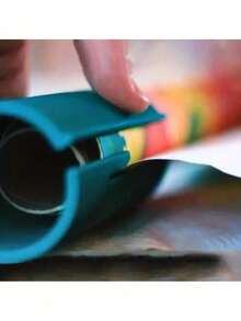 1pc Sliding Gift Wrapping Paper Cutter, Holiday Party Cutting Tool, Line Sliding Wrapping Paper Cutter, Suitable For Valentine'S Day, Easter, Ramadhan Festival, Wedding,Halloween, Christmas, Birthday Party Wrapping Paper Cutting Tool