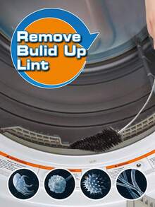 Outdoor & Dryer Vent Cleaning Brush: Nylon Bristles On Flexible Rods For Lint Removal + Patio Cleaning. Prevents Fire Hazards & Cleans Outdoor Furniture. Essential For Home Maintenance, Rental Properties & Yard Care. Designed For Homeowners.