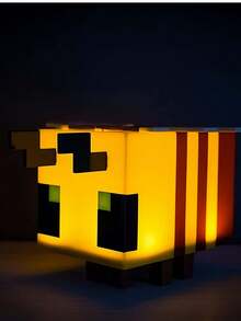 Minecraft A Set Of Commemorative Edition MY WORLD Pet DIY Honey Night Lights - Animal-Style Decorations, USB Rechargeable LED Lights, Perfect For Bedroom Decoration And Relaxation, Ideal Christmas And Birthday Gifts For Sleep/Computer Rooms, Suitable For Teenagers And Adults, Themed Parties (Wings Need To Be Installed By Yourself)