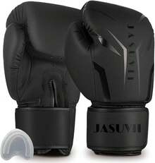 Guantes de Boxeo, Guantes de Lucha, Guantes de Entrenamiento para Hombres y Mujeres, Adecuados para Boxeo, Artes Marciales Mixtas, Sanda, Sparring, etc. - 10 onzas - Ver 12