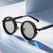 Gafas de sol ajustables ND9 para hombres, con estuche de espejo incluido de forma gratuita. Gafas de sol para pesca y conducción con doble filtro, gafas de sol sólidas de color vintage personalizadas para viajes de negocios - Multicolor - Ver 11