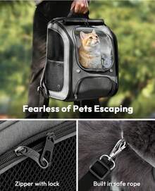 Pet Backpack - Xám - Xem 6