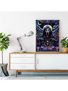 1 pezzo Kit di pittura di diamanti a tema teschio, kit di pittura di diamanti a tema ultimo volo del teschio adatto per principianti adulti, pittura di diamanti 5D fai-da-te a tutto tondo, decorazione per pareti domestiche - 30x40cm 40*50cm 50*60cm