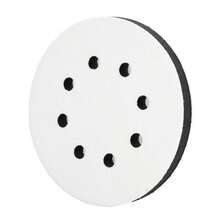 New 8-Hole Soft Sponge Interface Pad For Sanding Pads Hook & Loop - Black and White - View 10
