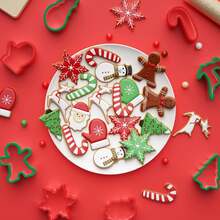 Christmas Cookie Cutters 8 PCS(Medium),Sandwich Cutter And Sealer,Cookie Cutters Christmas Shapes Christmas Christmas Decorations Christmas Pajamas Christmas Gifts Christmas Decor - Multicolor - View 3