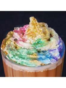 可食用闪光粉亮片珠光粉食品装饰撒粉，适用于饮料、葡萄酒、蛋糕、糖果、甜点、烘焙店、餐厅、素食 - 彩色 - 查看 6