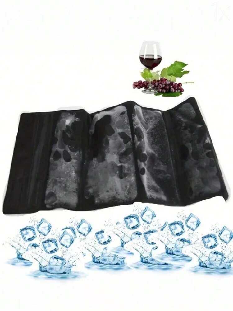 1个便携式葡萄酒啤酒冷却袋，带冷却凝胶，可重复使用，冰镇瓶装饮料冷却器，轻便酒类冷却袋，适合旅行、露营和聚会。 - 彩色 - 查看 3